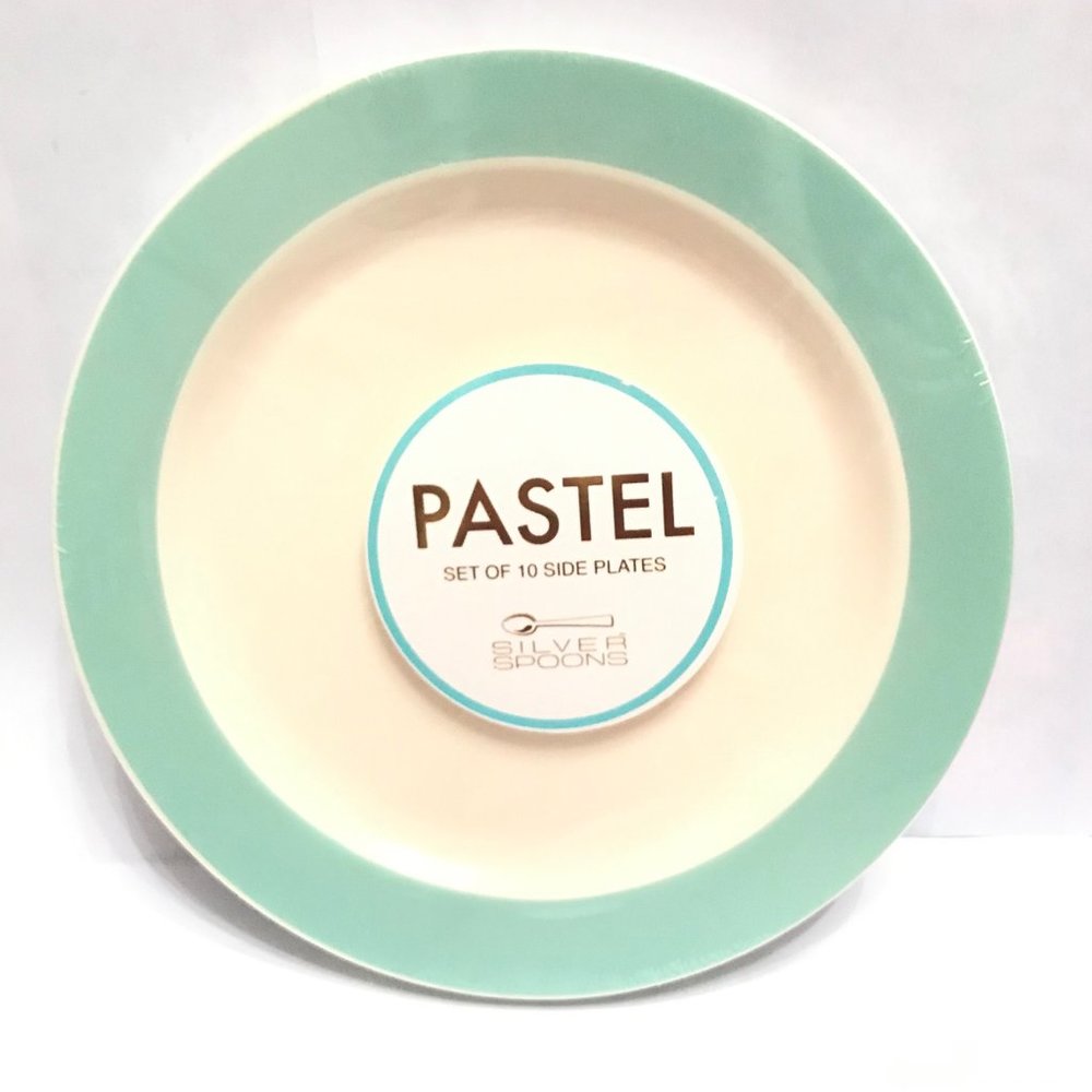 Silver Spoons Pastel Side Dish Plates disposable